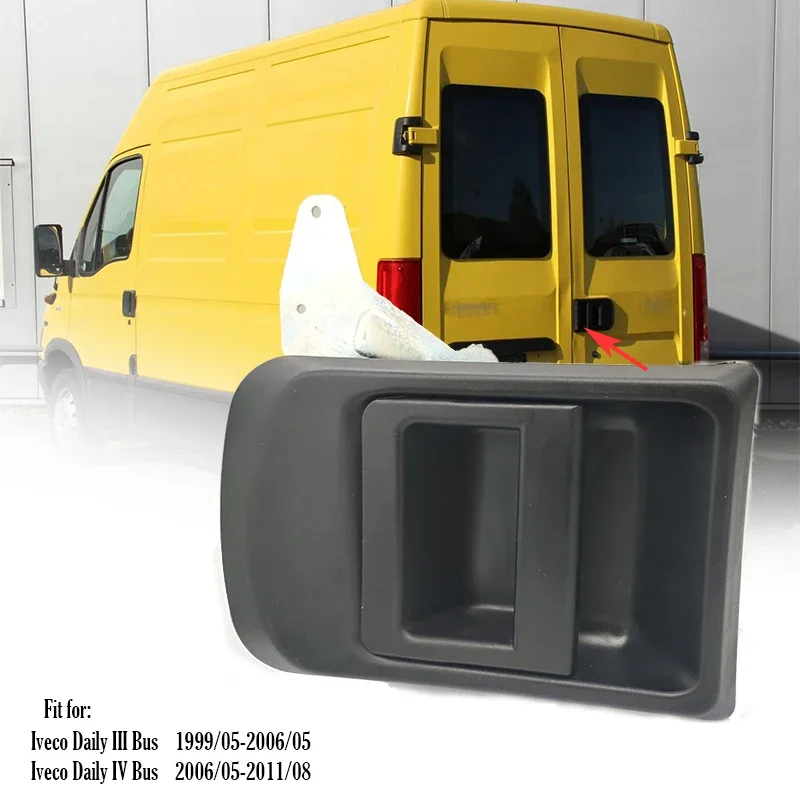 

Для IVECO Daily III, IV, 1999-2011 гг. 504065407 , 500352921 Дверная ручка задняя