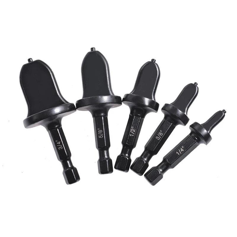 

5pcs Air Conditioner Conditioning Tube Expander Swaging Tool Drill Bit Pipe Flaring Tools HSS Hexagonal Handle Tube Expander