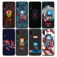 phone case for samsung a10 a20 a30 a30s a40 a50 a60 a70 a80 a90 5g a7 a8 2018 case cover marvel captain america iron spider man