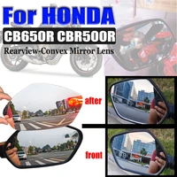 motorcycle rear view lens rearview expanded field side mirror lens for honda cbr650r cbr500r cbr650 cbr 650 500 r accessories