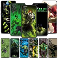 phone case for samsung galaxy a72 a52 a42 a32 a22 a21s a02s a12 a02 a51 a71 a41 a31 a11 a01 silicone cover marvel hero hulk