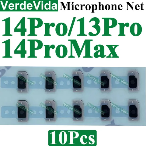 10 шт. сетка для задней микрофона для iPhone 11 12 13 16 Pro Max 14 15 Plus Xs XR, сетка от пыли, возвратшая большая задняя камера, поврежденная задняя крышка