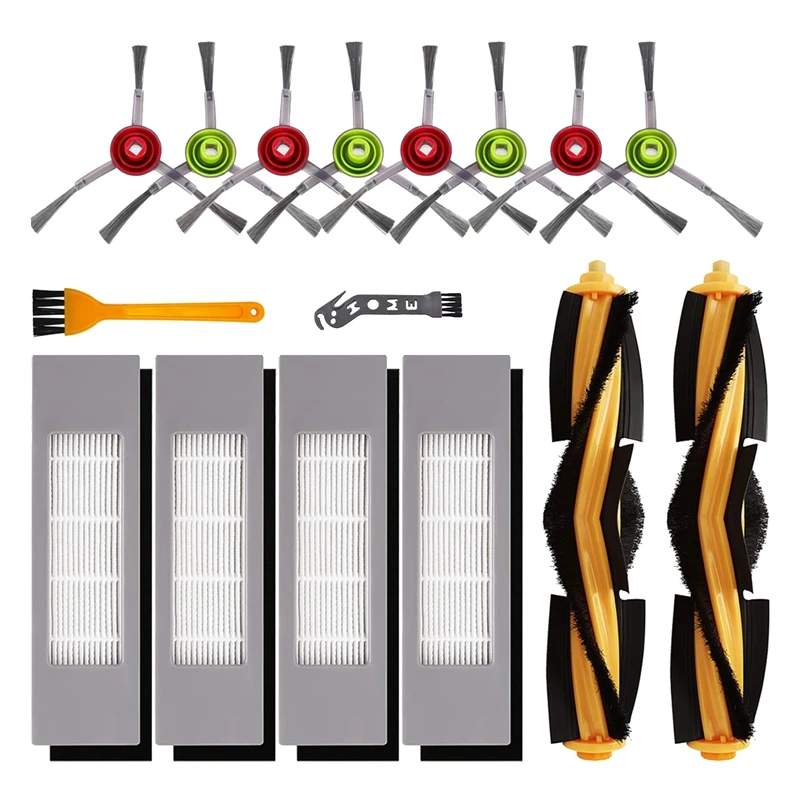 

16 Pcs For Ecovacs Deebot Ozmo 920 950 T5 T8 T8 AIVI T8 Max T9 Max T9 Power N7 N8 N8+ Vacuum Cleaner Accessories