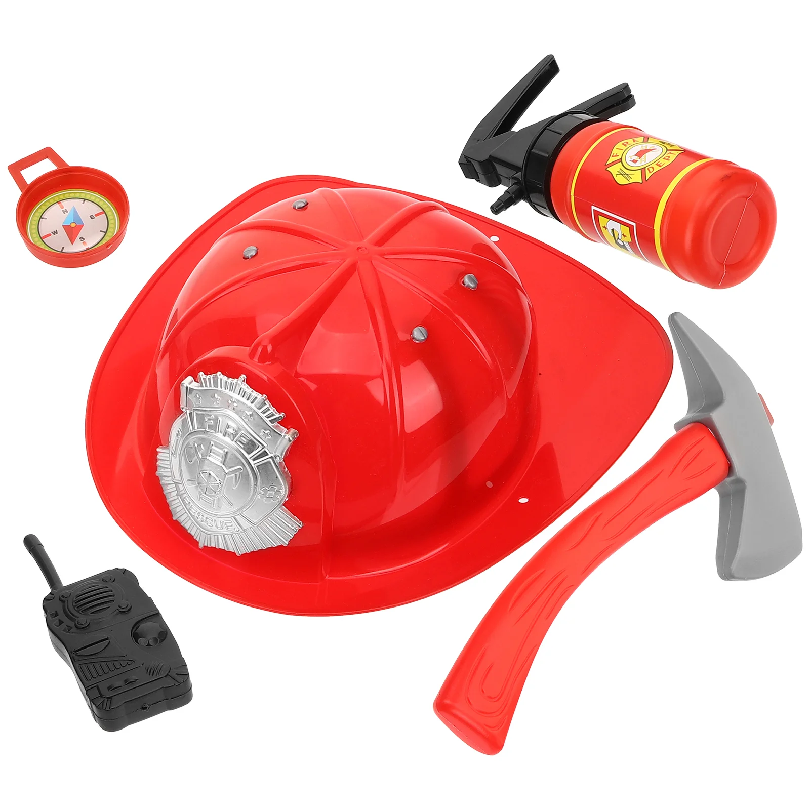 

Police Costume Dress Up Kids Firemen Play Role Fireman Hat Fire 3 Toddlers Activities Airplane Policeman Kit Firefighter Toys