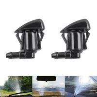 2pcs spray jet windshield washer nozzle replace 85391 52150 for toyota yaris 2011 2014 front left right black abs plastic