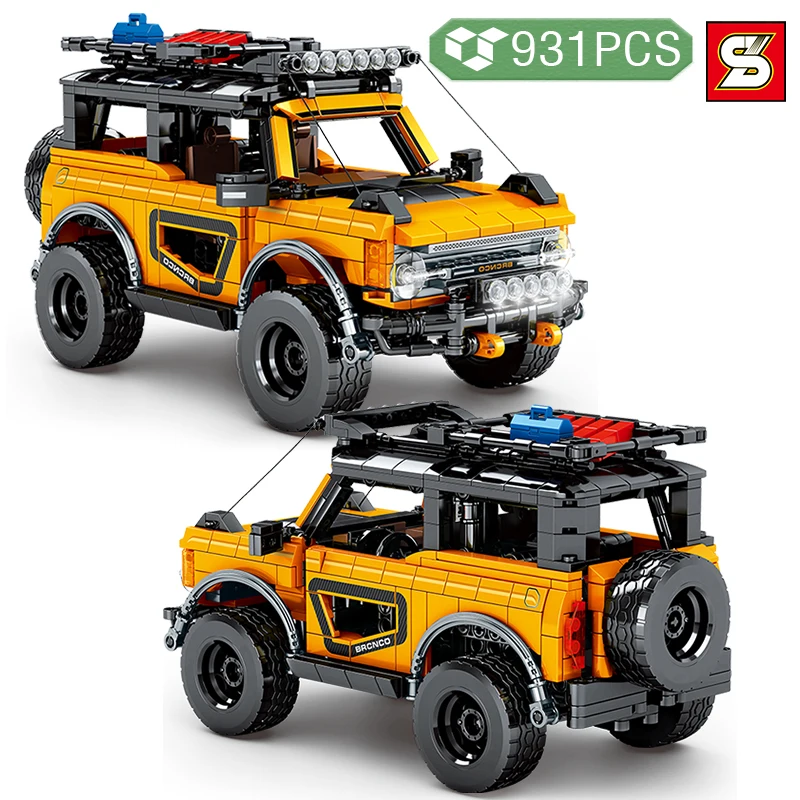 

SY BLOCK DIY High-tech Creator Off-Road Vehicle Building Blocks Famous Car Model Bricks Assembly Toys For Children Gifts