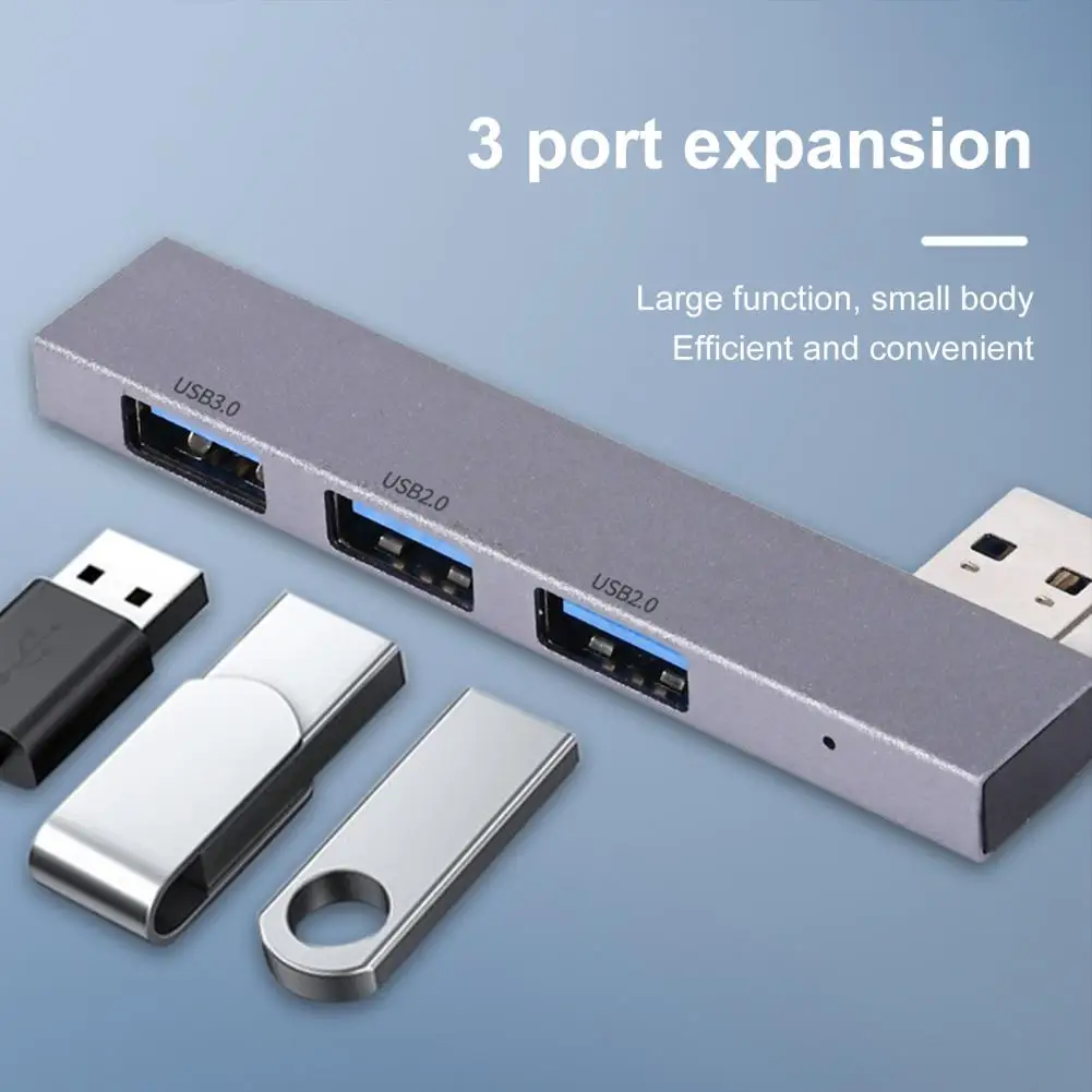Практический USB-хаб с разветвлением, универсальный USB2.0/USB3.0, расширение док-станции 3 в 1, портативная док-станция для ноутбука.