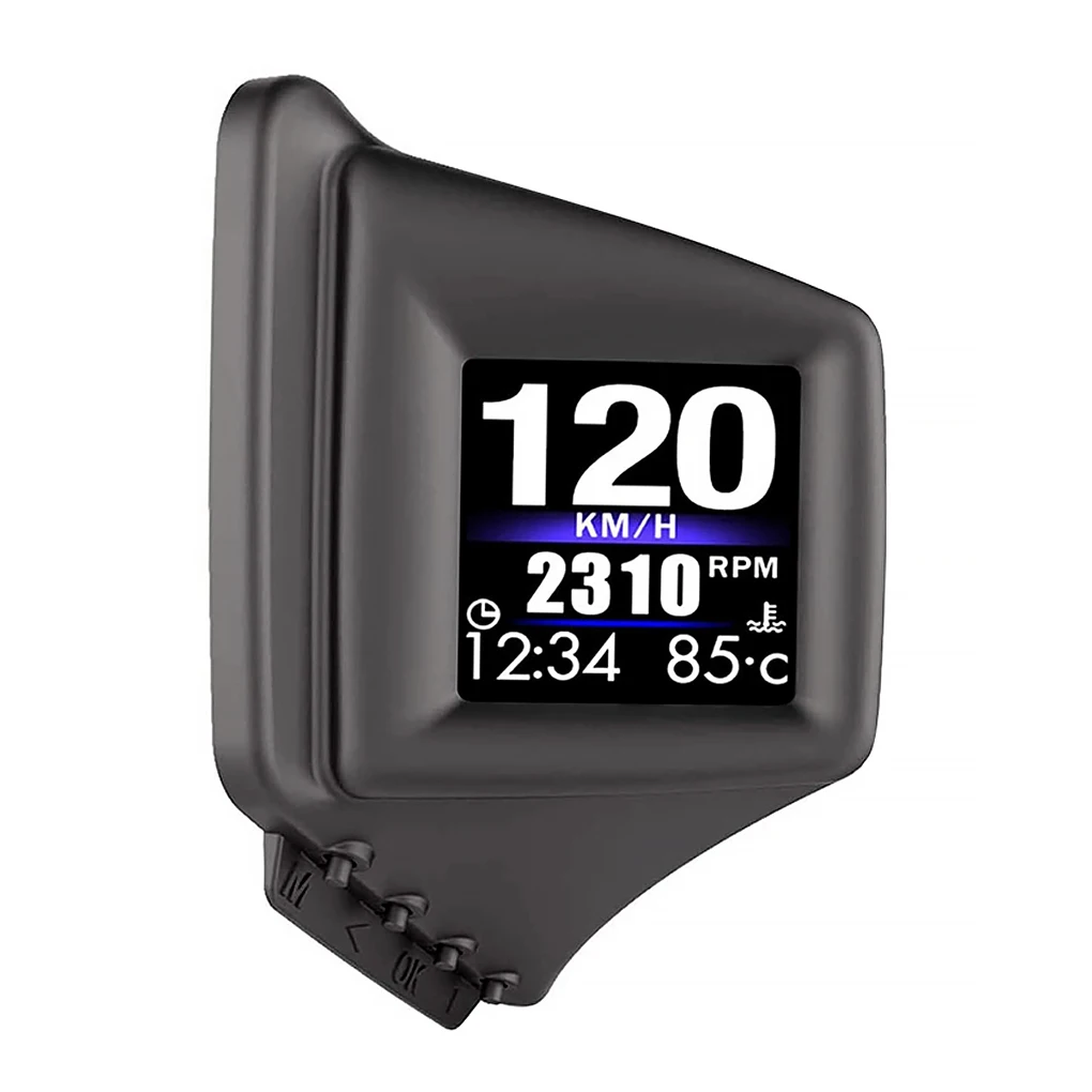 

Автомобильный OBD GPS HUD цифровой 270 градусов A-pillar Спидометр Одометр дисплей на голову температура воды превышение скорости сигнализация