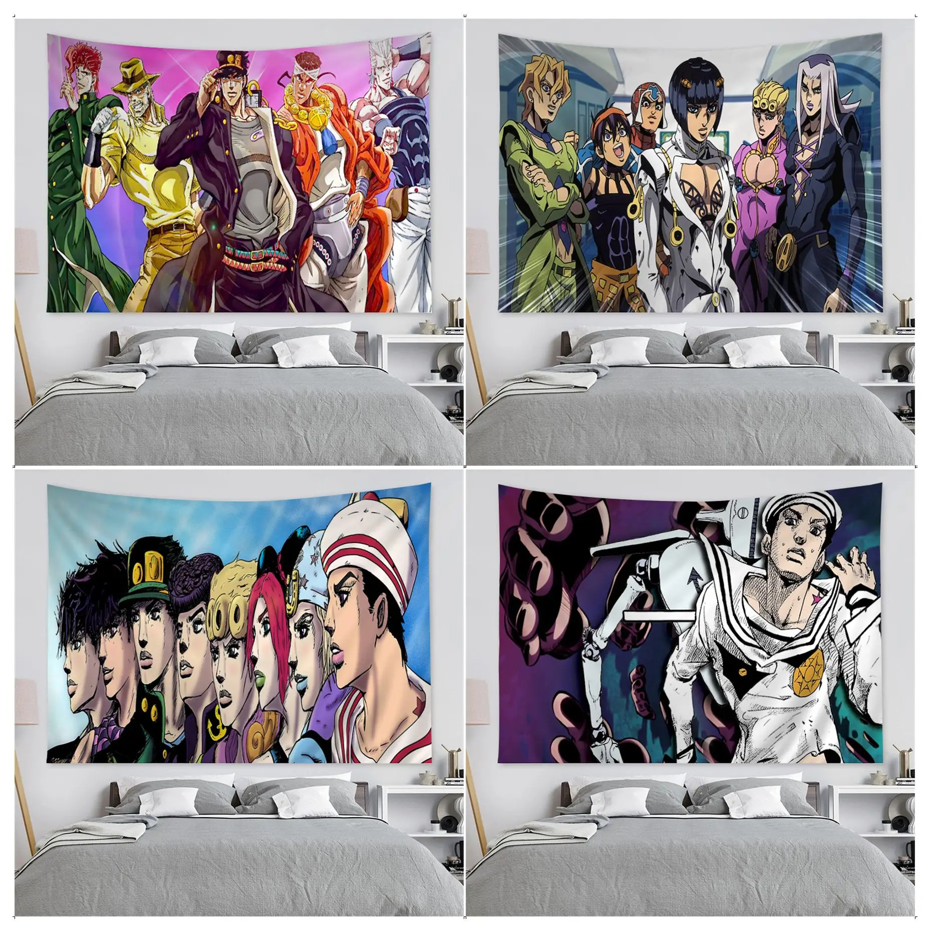 

JoJo's Bizarre Adventure JOJO Hanging Bohemian Tapestry Wall Hanging Decoration Household INS Home Decor