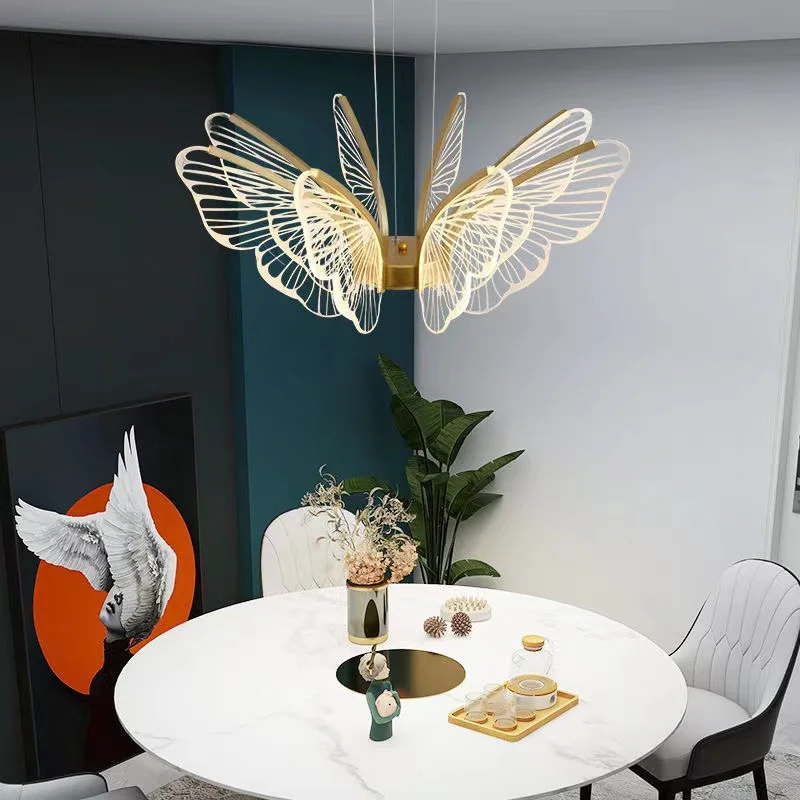 

Chandelier Modern Bedroom Personality LED Room Lighting Nordic Creative Butterfly Chandelier Restaurant Lamp Simple Люстра 2023