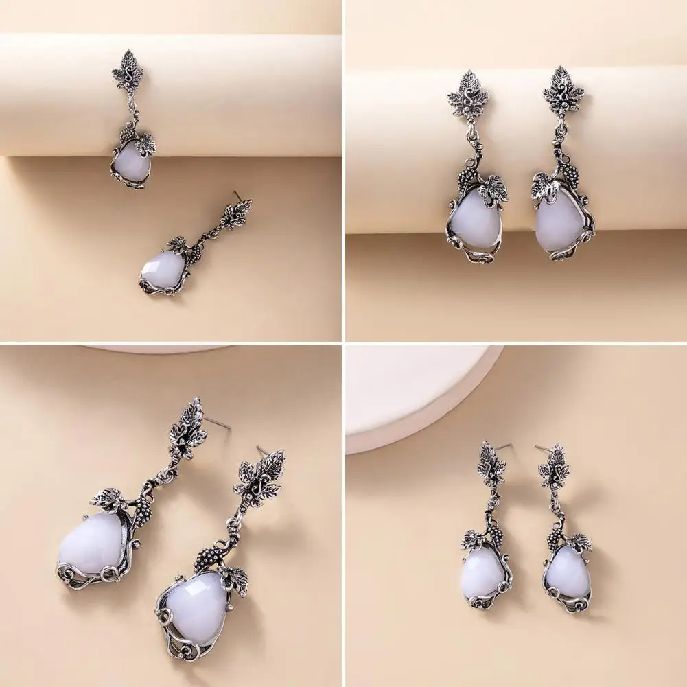 

1 Pair Earrings Stylish Sturdy Dress Up Opal Shape Stud Earrings Drop Earrings for Dating