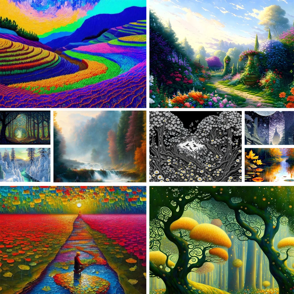 

Набор для алмазной живописи с изображением ландшафта