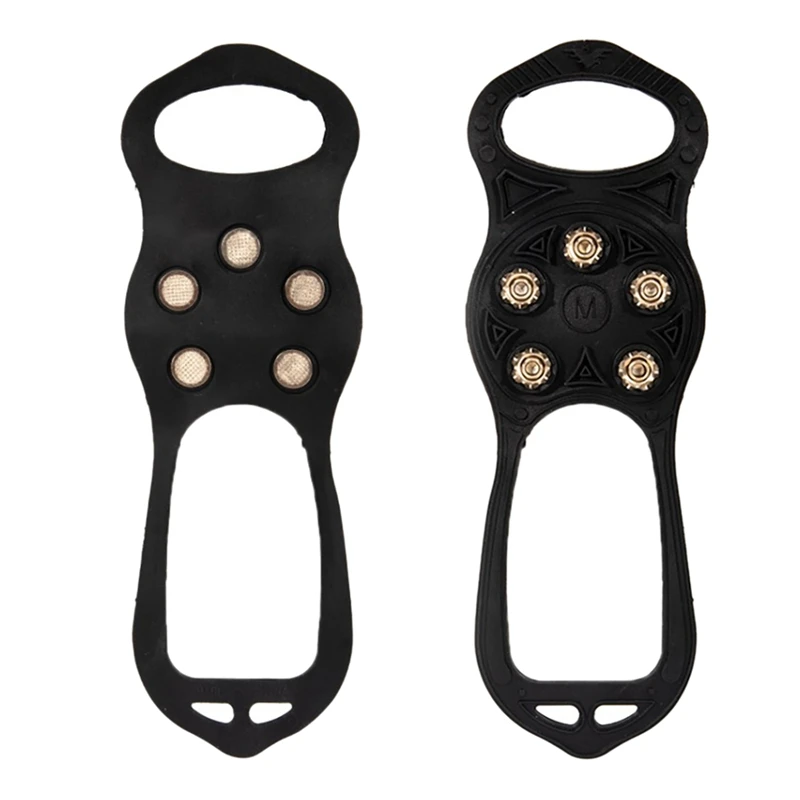 

Outdoor Climbing Crampons 5‑Tooth Snow Walking Nail Crampons Mountaineering Anti‑Slips Ice Shoes Spikes Accessories