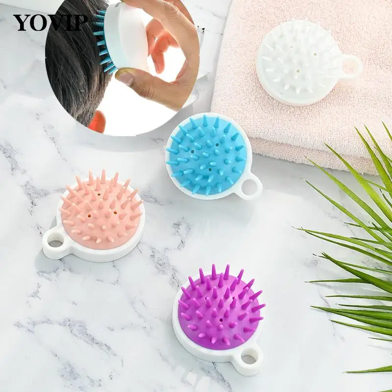 Силиконовая щетка для шампуня против зуда массажер волос лепки ванны Массажер и