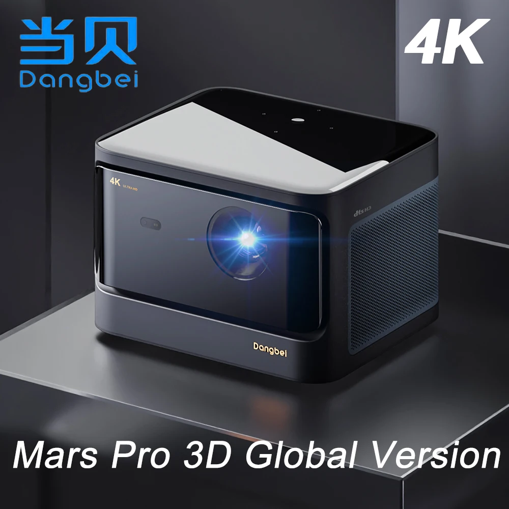 Dangbei Mars Pro 4K лазерный проектор для домашнего кинотеатра 3200 ANSI Smart tv с Android 3D