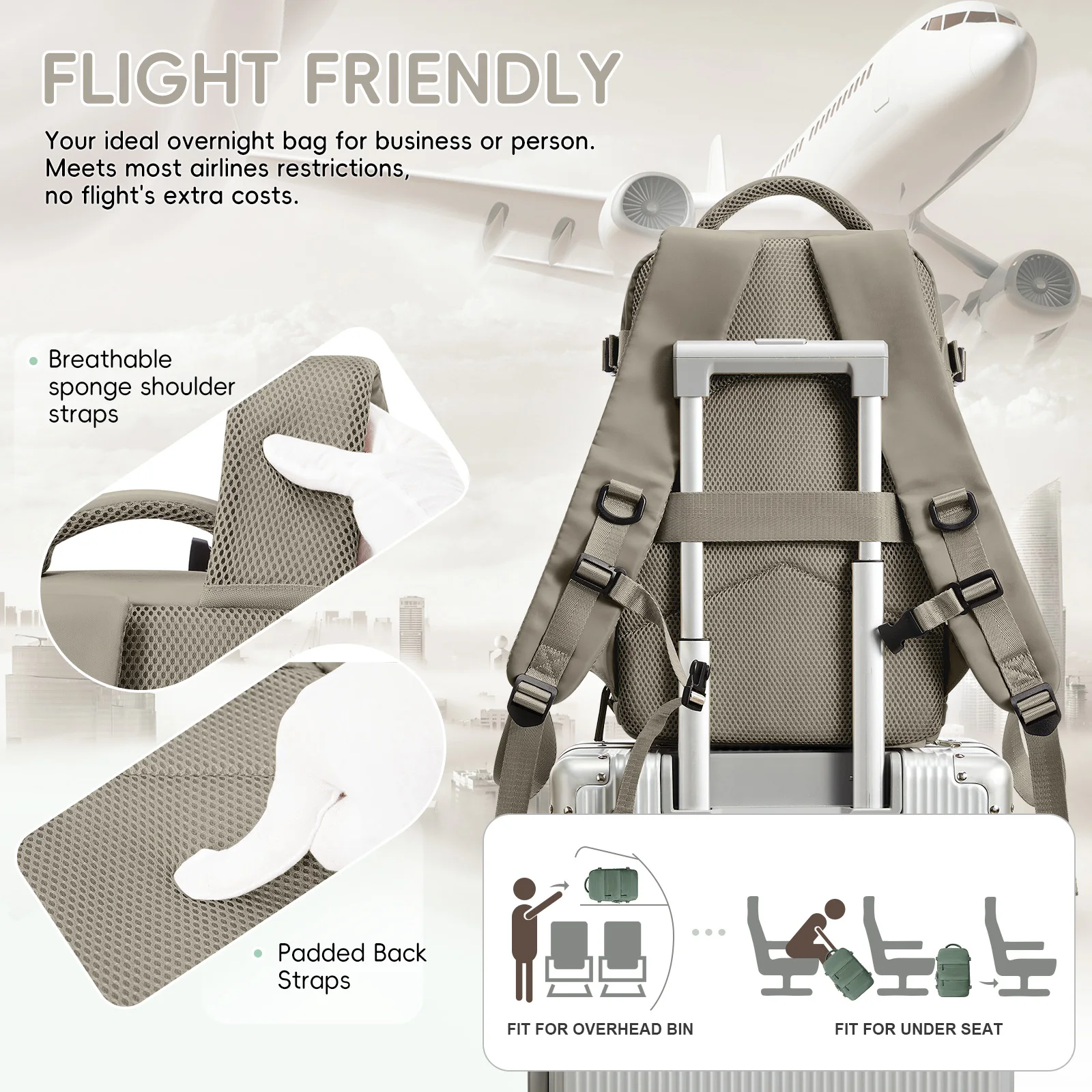 Нейлоновый рюкзак унисекс для мужчин в повседневном стиле на воздушной подушке с