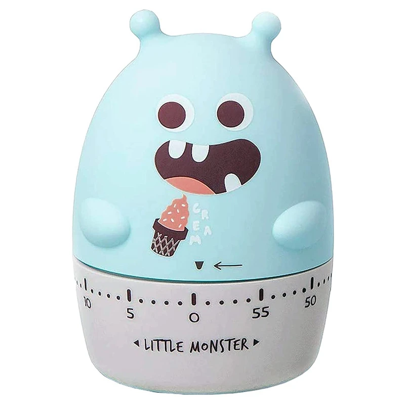 

HOT-Kitchen Timer Little Mechanical Timer Egg Timer Cute Manual Mechanical Cooking Reminder Mechanical Cooking Timer