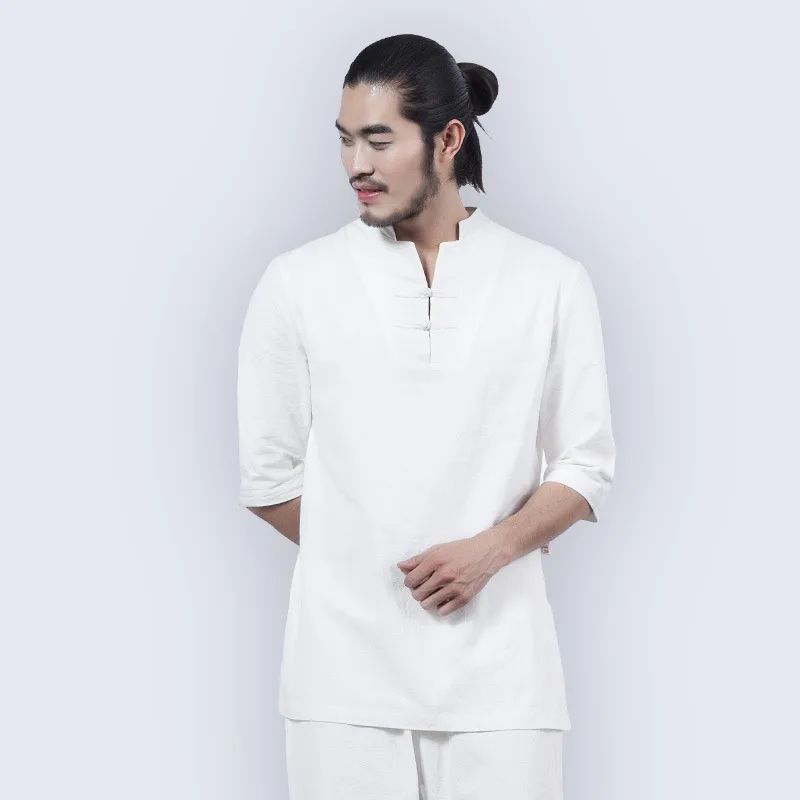 

Men Yoga Clothes Sets Cotton Meditation Clothing Shirt And Pants 2pcs/set Chinese Martial Arts Yoga Clothing