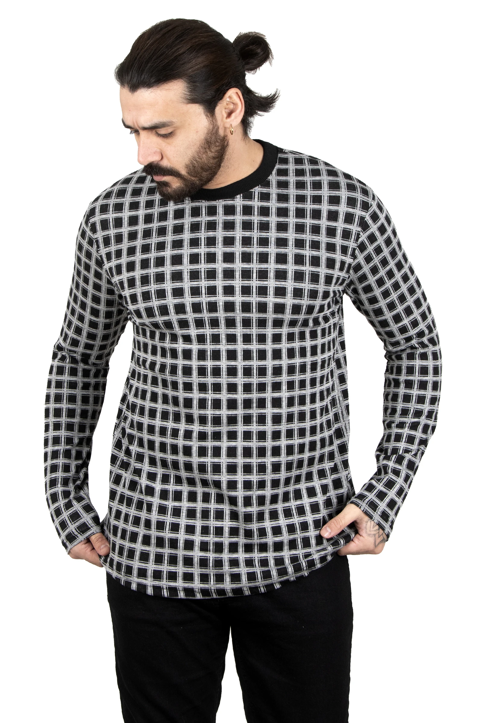 

DeepSEA Bike Collar Square Pattern Lycra Male Sweatshirt 2303116