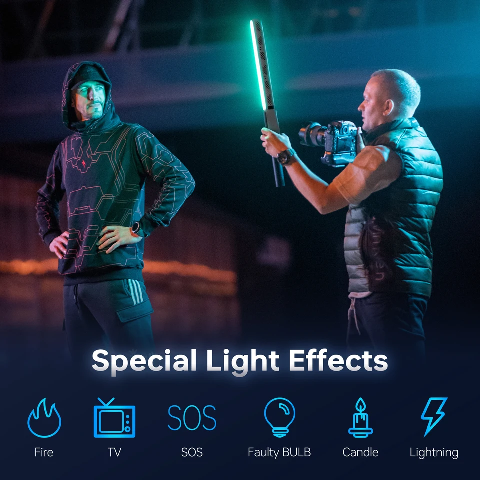 Фото ZHIYUN CINEPEER CF100 100W Ручной RGB LED-светильник-стик 2700K-6500K для видеосъемки и фотосъемки, освещение для стриминга №1