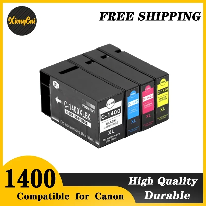 4X совместимые картриджи XiongCai для принтеров Canon PGI 1400 MAXIFY MB2040 MB2340 MB2140 MB2740 PGI-1400 PGI1400 XL