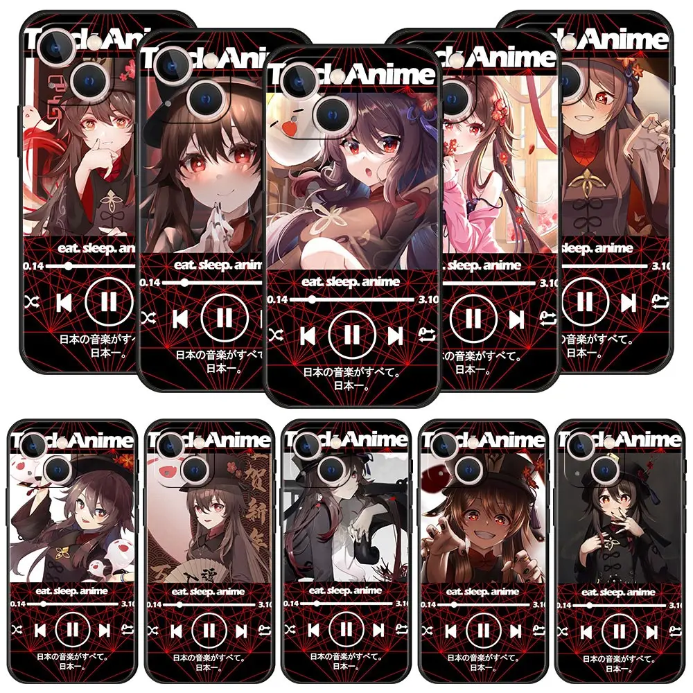 

Anime Genshin Impact Phone Case For iPhone Apple 14 13 12 11 Pro Max Mini 7 8 Plus XR XS X SE 2020 Silicone Cover Coque Funda