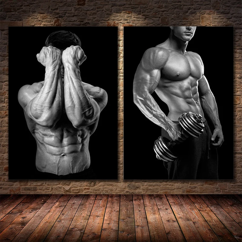 Картины на холсте с изображением сексуального мужчины бодибилдинга фитнеса