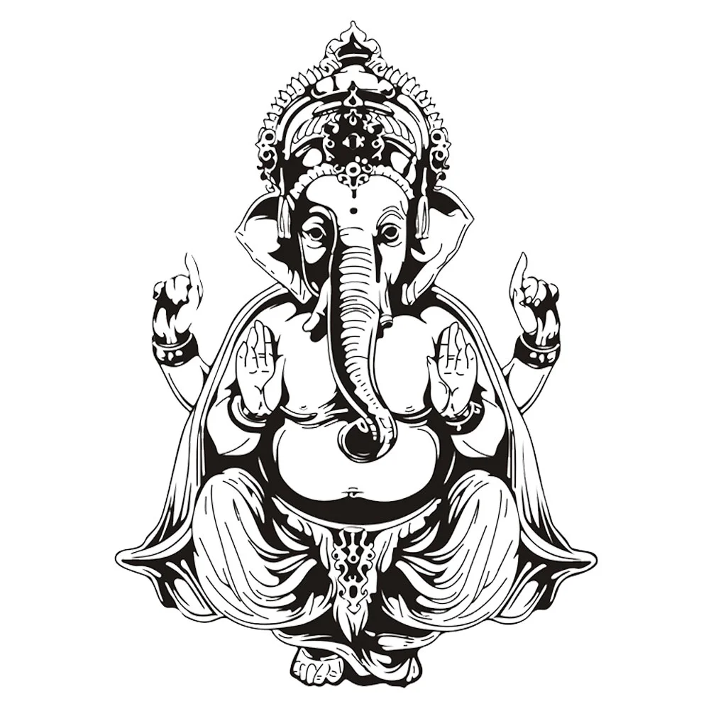 

1Pc Yoga Wallpaper Gym Odor-free Mandala Eco-friendly Elephant Yoga Wall Background Wall Decoration