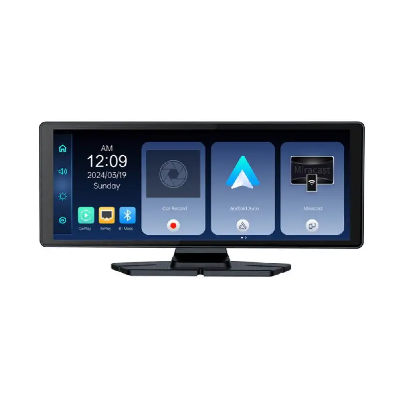 Портативный беспроводной сенсорный экран для автомобиля: 4K Apple CarPlay и