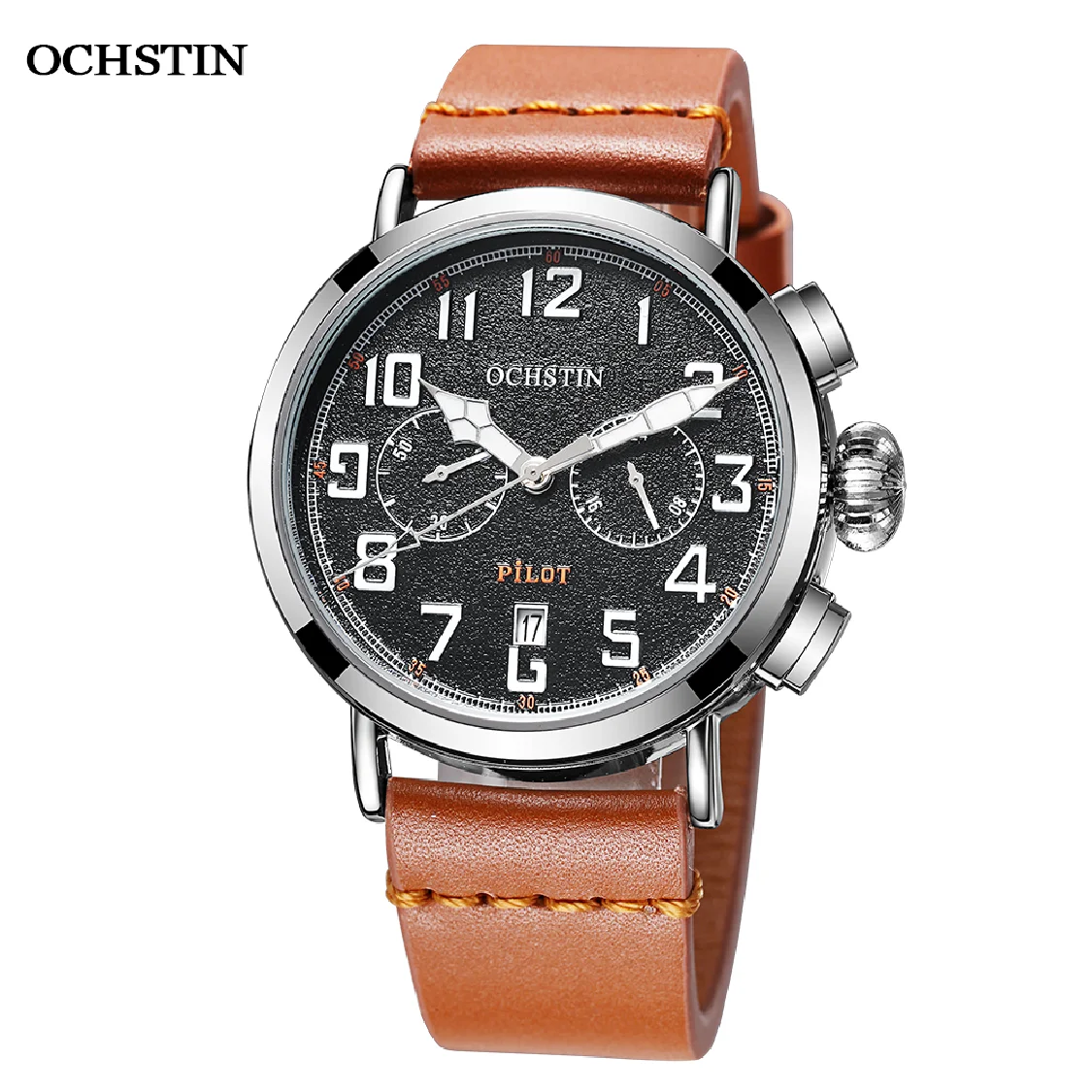 

2021 New Men Watch Clock Luxury Top Brand OCHSTIN Pilot Classical Quartz Watches Male Waterproof Chronograph Luminous Wristwatch