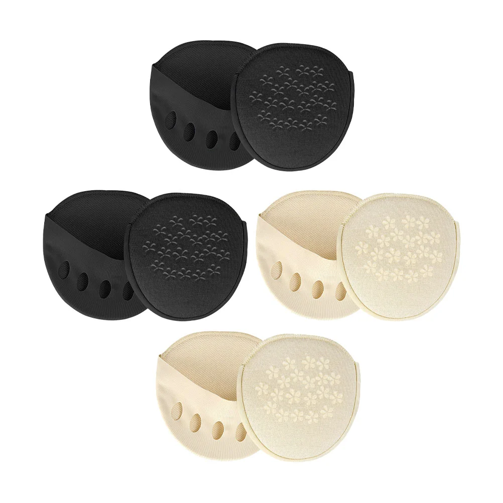 

4 Pairs Foot Protectors Feet Dispensing Type Forefoot Pad Summer Pads Half-palm Splint Portable Socks Cotton Miss