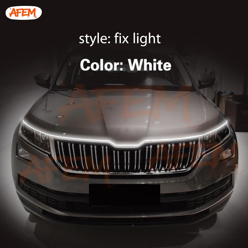 

1 шт. для Skoda Kodiaq 2016-2023 светодиодные DRL дневные ходовые огни дневного света противотуманные фары гибкая световая полоса универсальная