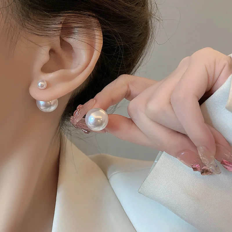 Серьги LingLu с имитацией жемчуга, металлические полые классические Висячие серьги для женщин, новинка 2022, модные серьги, Мультяшные украшения, подарки