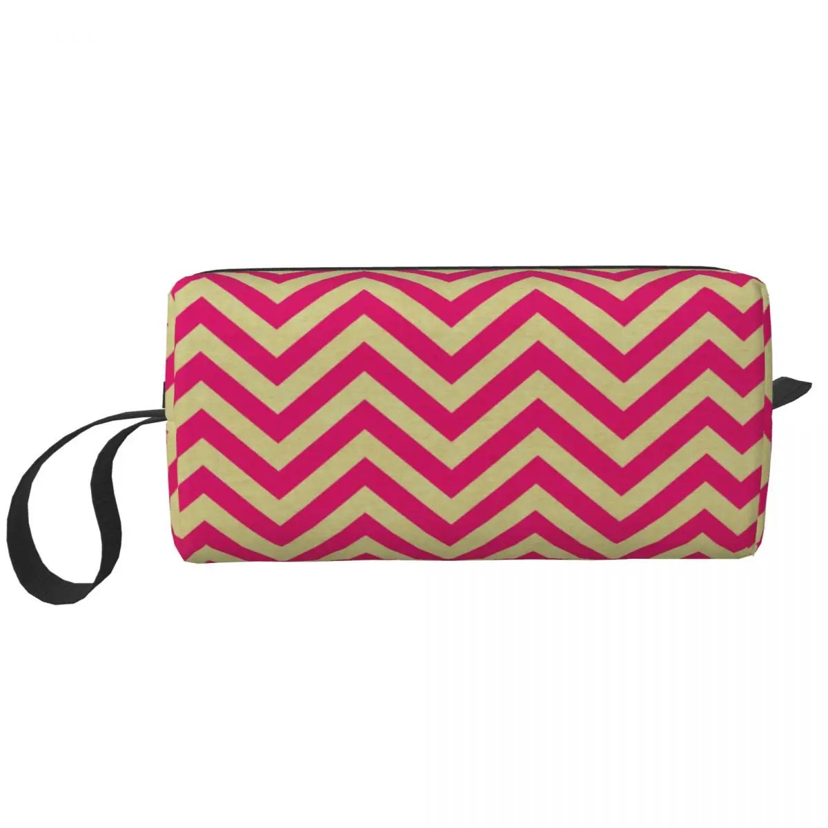 

Zigzag Pattern Travel Toiletry Bag Women Bohemian Geometric Makeup Cosmetic Organizer Beauty Storage Bags Dopp Kit Case Box