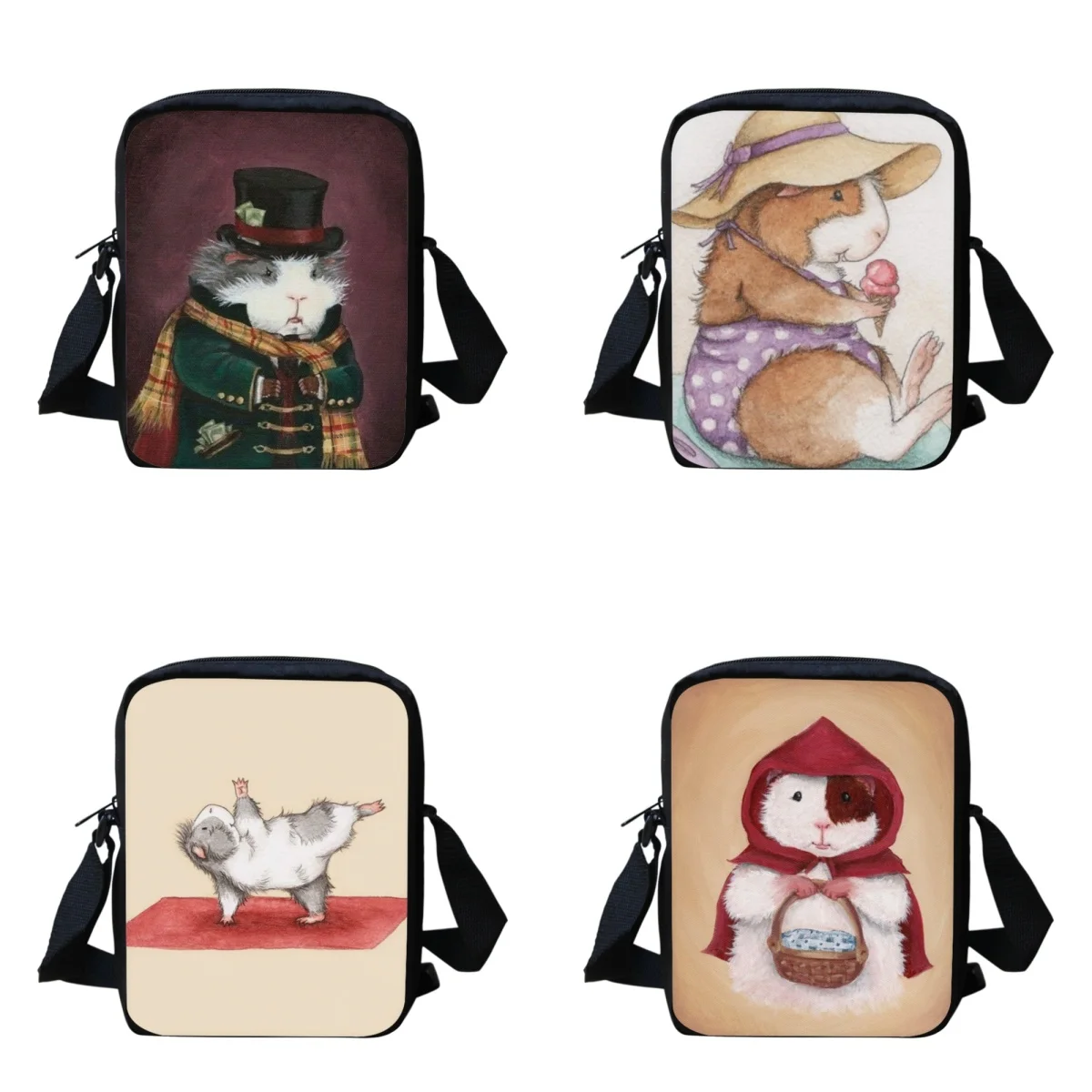

Guinea Pig Printing Crossbody Bag for Women Casual Fashion Messenger Bags Teenagers Travel Portable Bookbags Bolsas Femininas