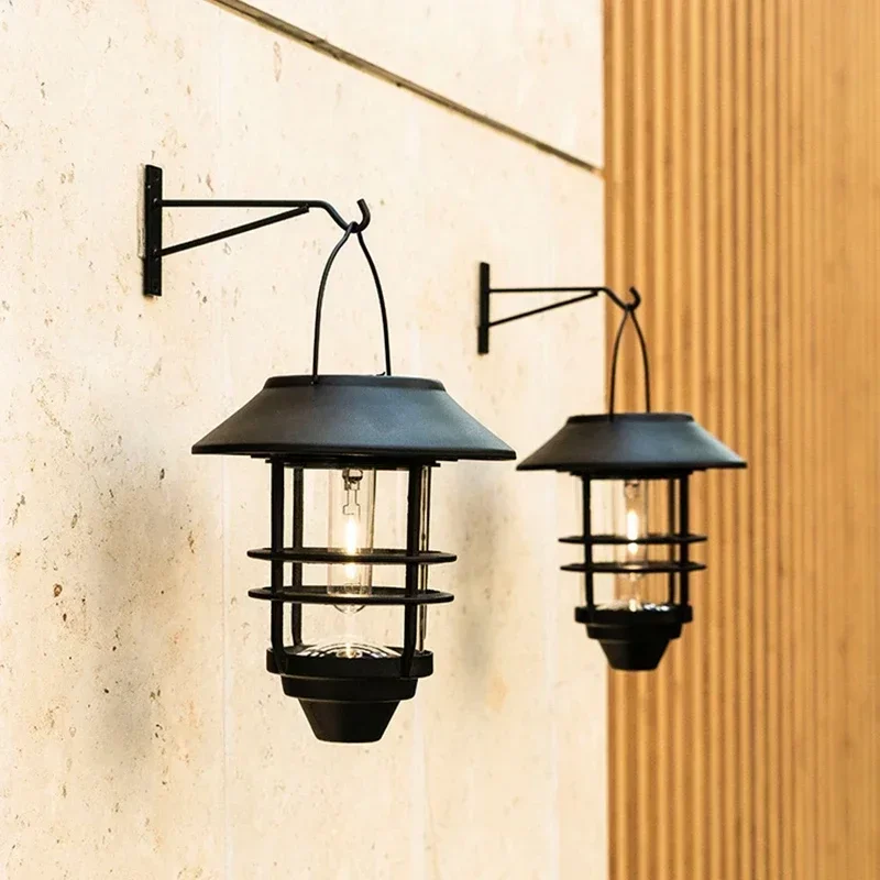 Наружные фонари на солнечной батарее в стиле ретро Подвесной Настенный