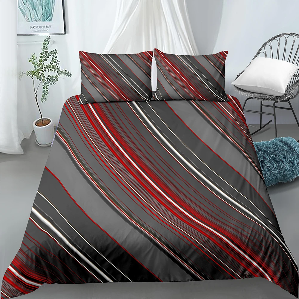 

Комплект постельного белья из полиэстера, с 3d-геометрическим рисунком