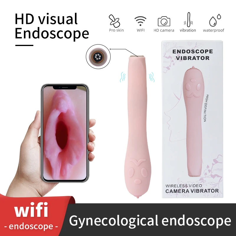 

Gynecologic endoscópio sem fio wifi 1080p alta frequência vibrador masturbador vaginal exame da câmera ginecológica endoscópio