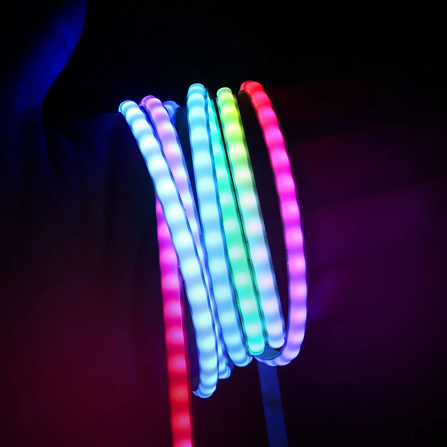 

12 В 5 В SPI RGB PixelCOB Светодиодная лента для Carft DIY Decor Gamer 160 светодиодов/м Адресная 5 мм Dream Color WS2812B Светодиодная лента RGB-IC