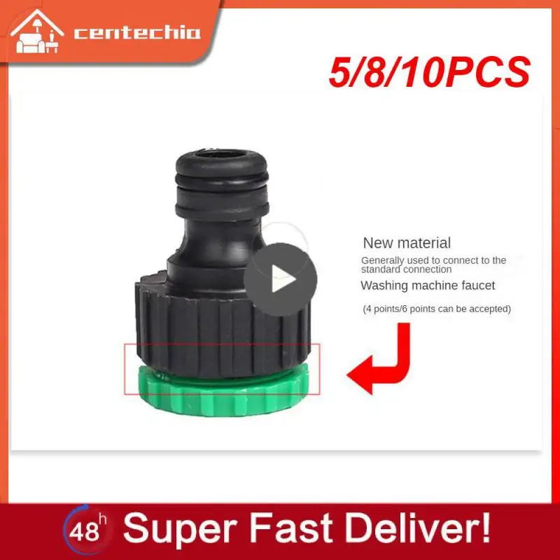 5/8/10PCS Tap Adapters For Garden Irrigation Washing Plastic Garden Irrigation Water Connectors Pipe Water Faucet