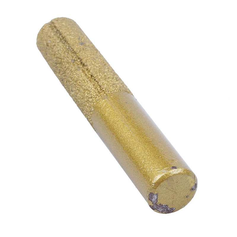 

2X Gold 13Mm Dia Diamond Profile Straight Router Bit For Marble