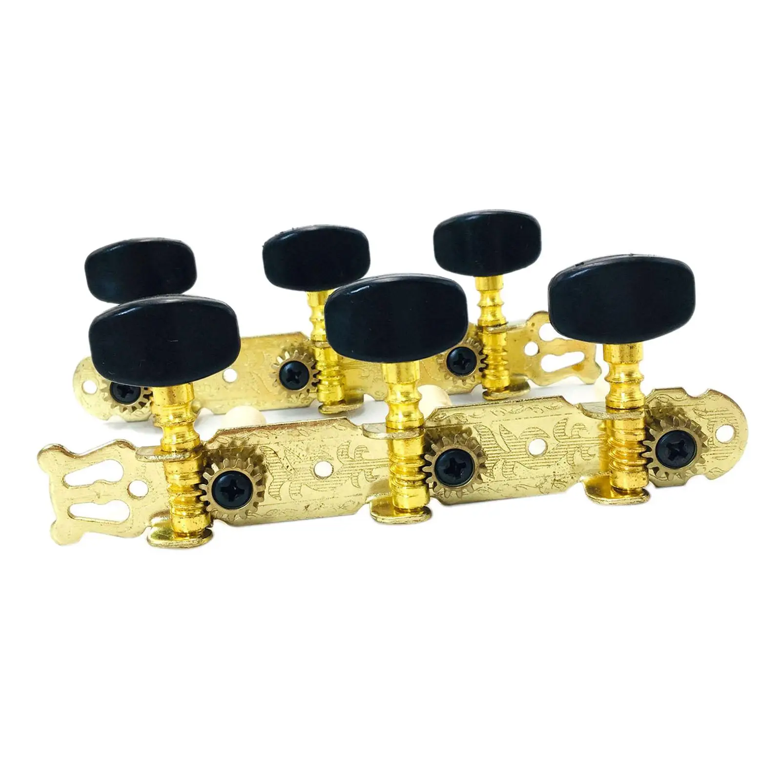 

2x String Tuning Pegs Replace Part Accs Durable Repair Kits Gold Metal DIY Premium Machine Heads for Guitars