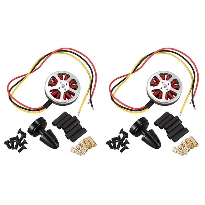

2X 5010 750KV High Torque Brushless Motors For Multi Copter Quad Copter Multi-Axis Aircraft A