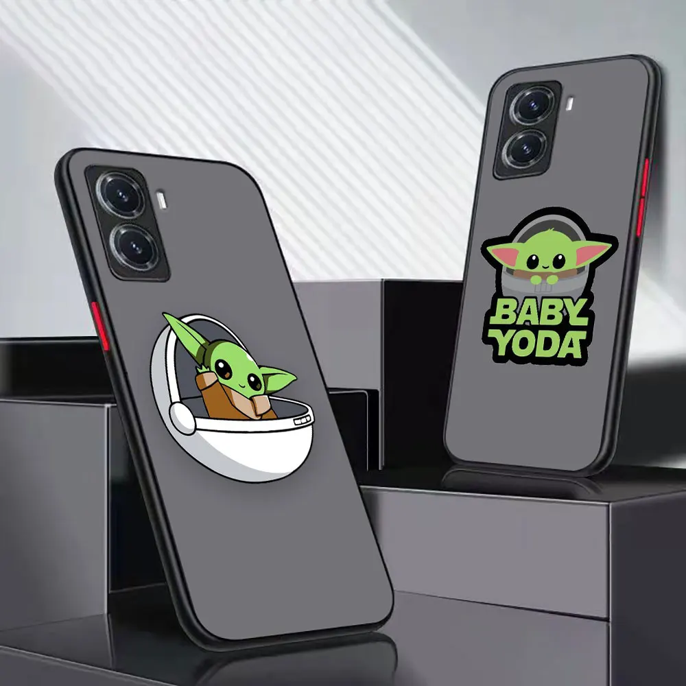 

Matte Case Funda Coque For VIVO Y93 91C 91 85 77 76S 76 75 72 5G 71 70S 67 53 52S 51 50 35 22S 2020 Case Cute Marvel Baby Y-Yoda
