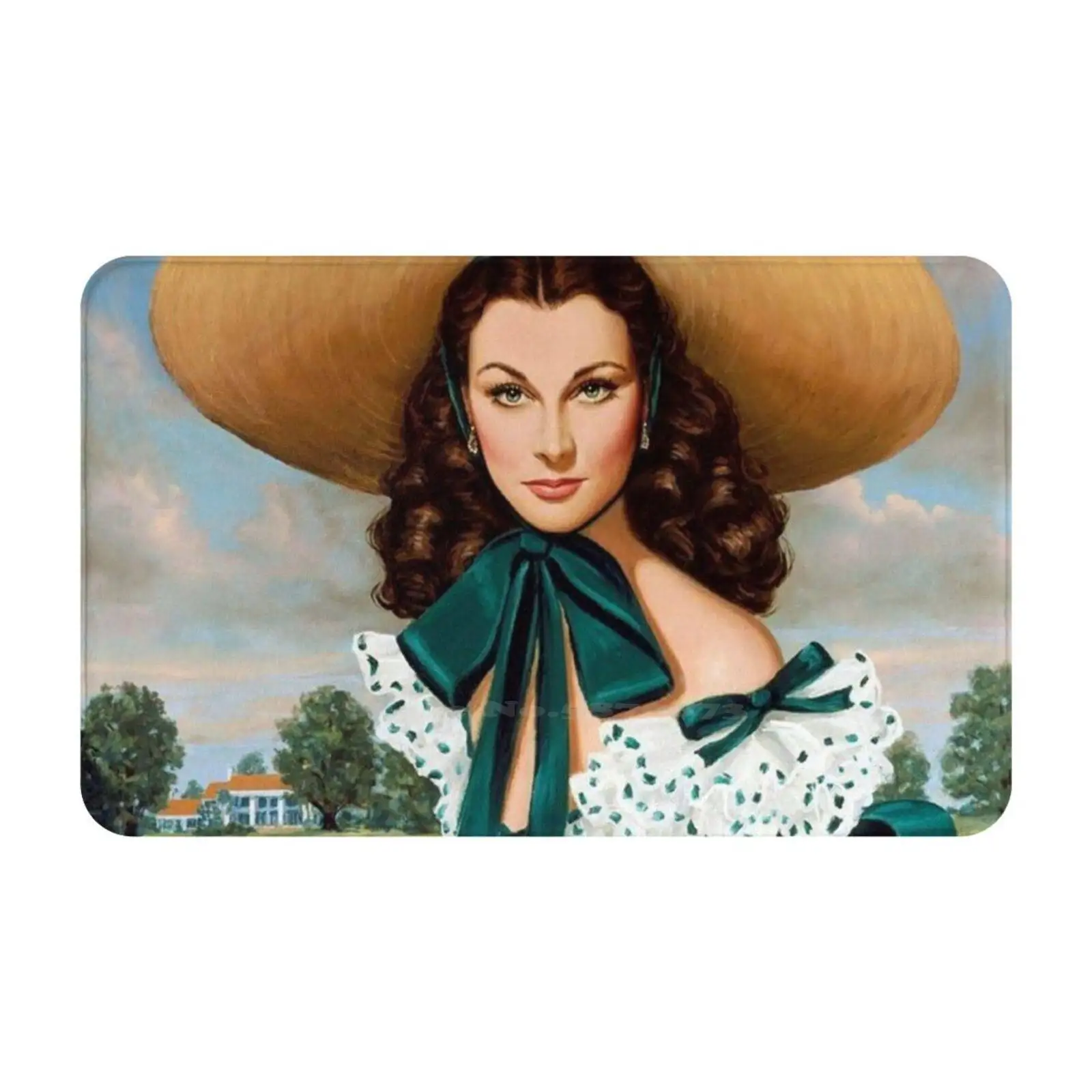Мягкий автомобильный коврик Vien Leigh As Scarlett домашний дверной с ветром 1930S