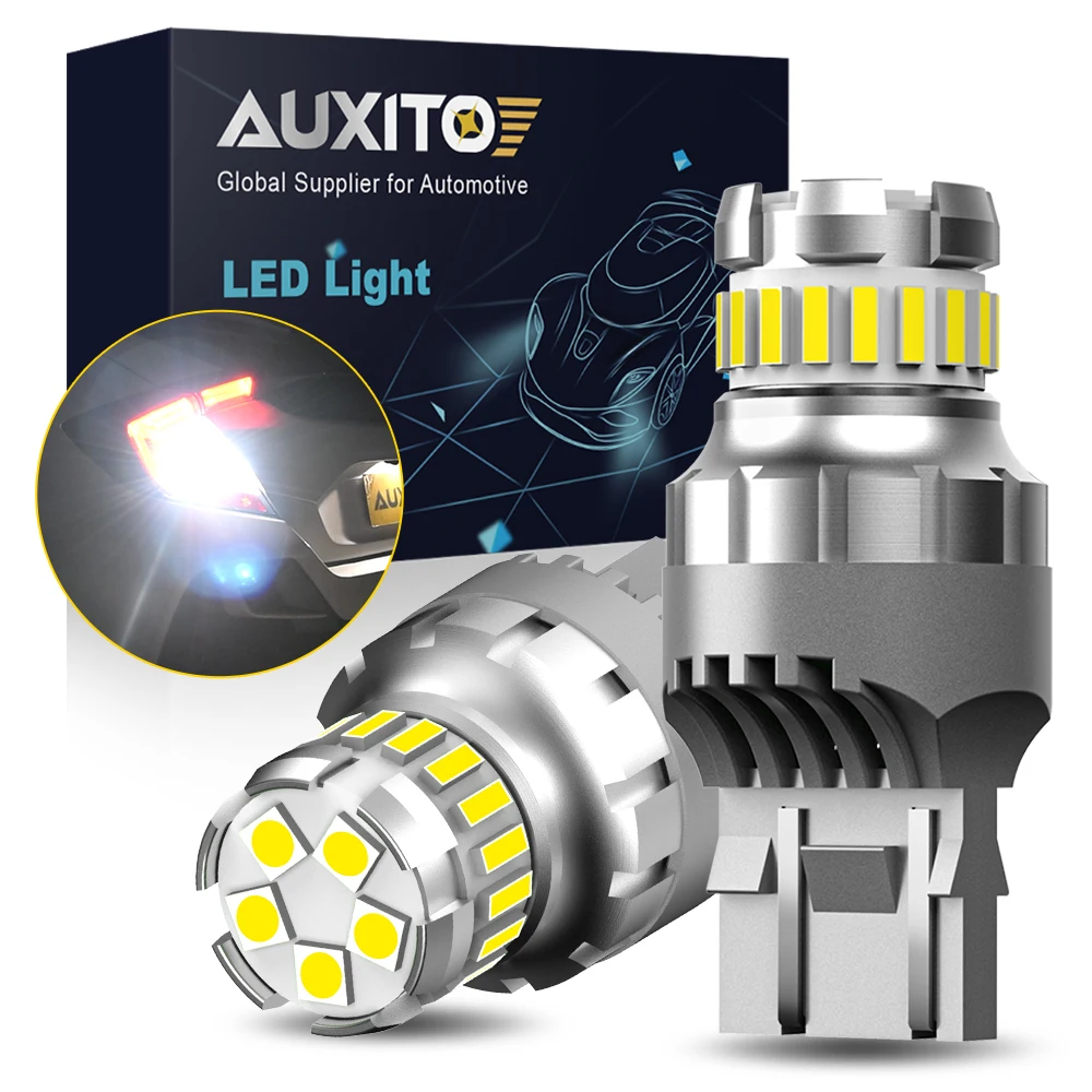 

AUXITO 2 шт. T20 W21/5W 7443 7440 Светодиодный светильник Canbus для Lada Kalina Granta Vesta DRL W21W WY21W Светодиодные лампы 6500K Белый Супер яркий