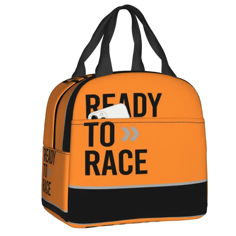 

Индивидуальная сумка для ланча Ready To Race, Женский Теплый термоконтейнер, изолированный Ланч-бокс для детей, школьная сумка-тоут для еды и пикника