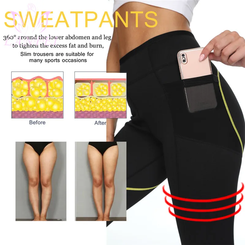LANFEI Hot Slimming Sweat Pants Top Neoprene Suit Sauna Thermal Women Shirts Body Shaper Weight Loss Fat Burn Belt Corset Suit
