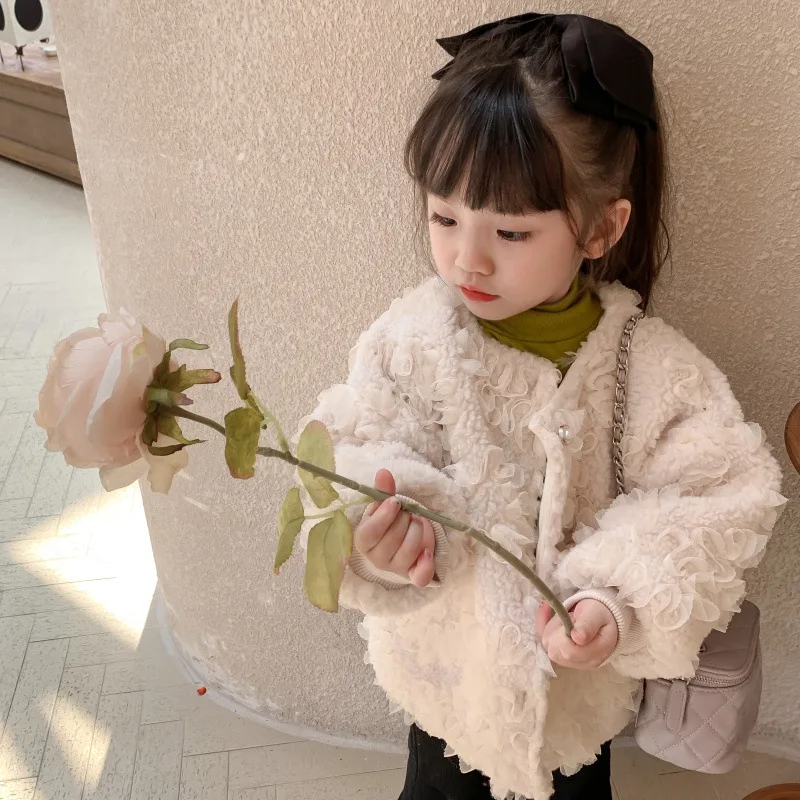 

2022 Girls Jackets Children O Neck Outerwear Girls Warm Jacket Children Clothing Baby Outerwear Fashion Kids Coat