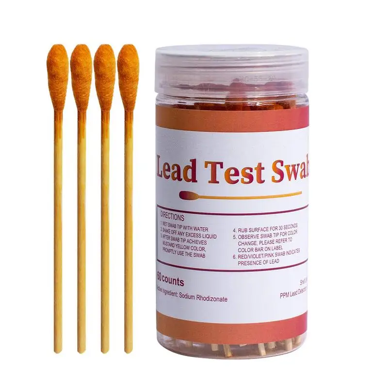 

Lead Paint Test Kit 30pcs Accurate Non Toxic Cotton Swab Multi Use Lead Testing Strip Set For All Painted Surfaces Ceramics